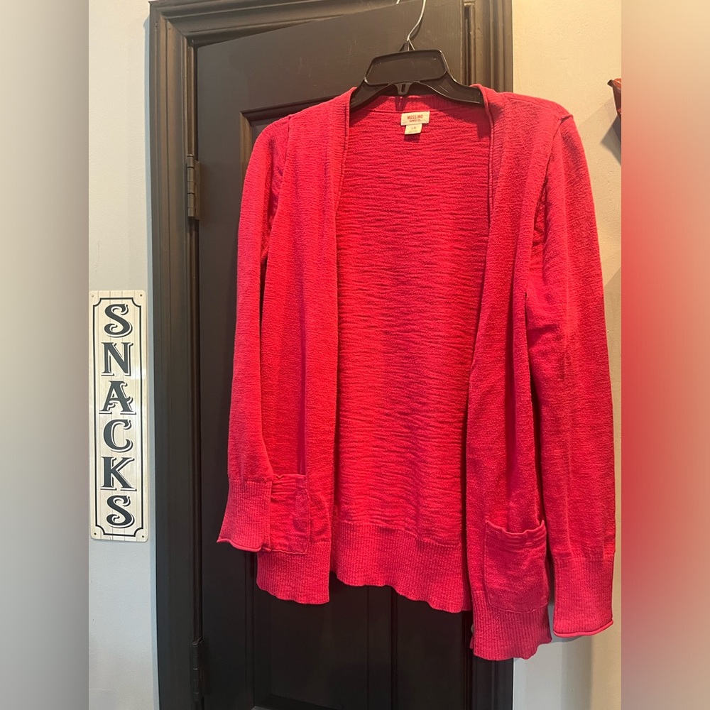 Mossimo bright pink cardigan